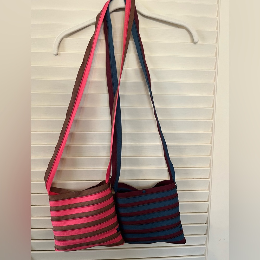 Pair of Zip-It crossbody bags